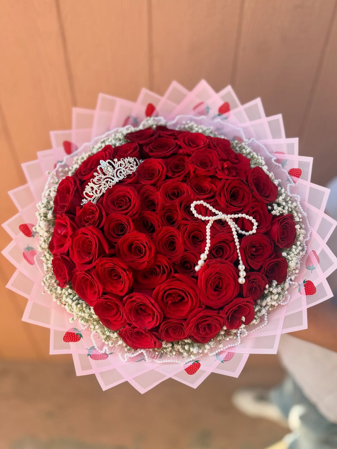 Strawberry-themed bouquet